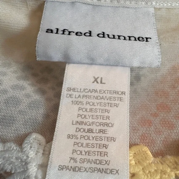 Alfred Dunner Blue and Pink Floral Blouse - Picture 2 of 2